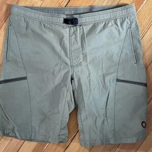 Timberland shorts Men’s L Trekking Swim Trunks w/ Brief Olive Green Nylon Cotton